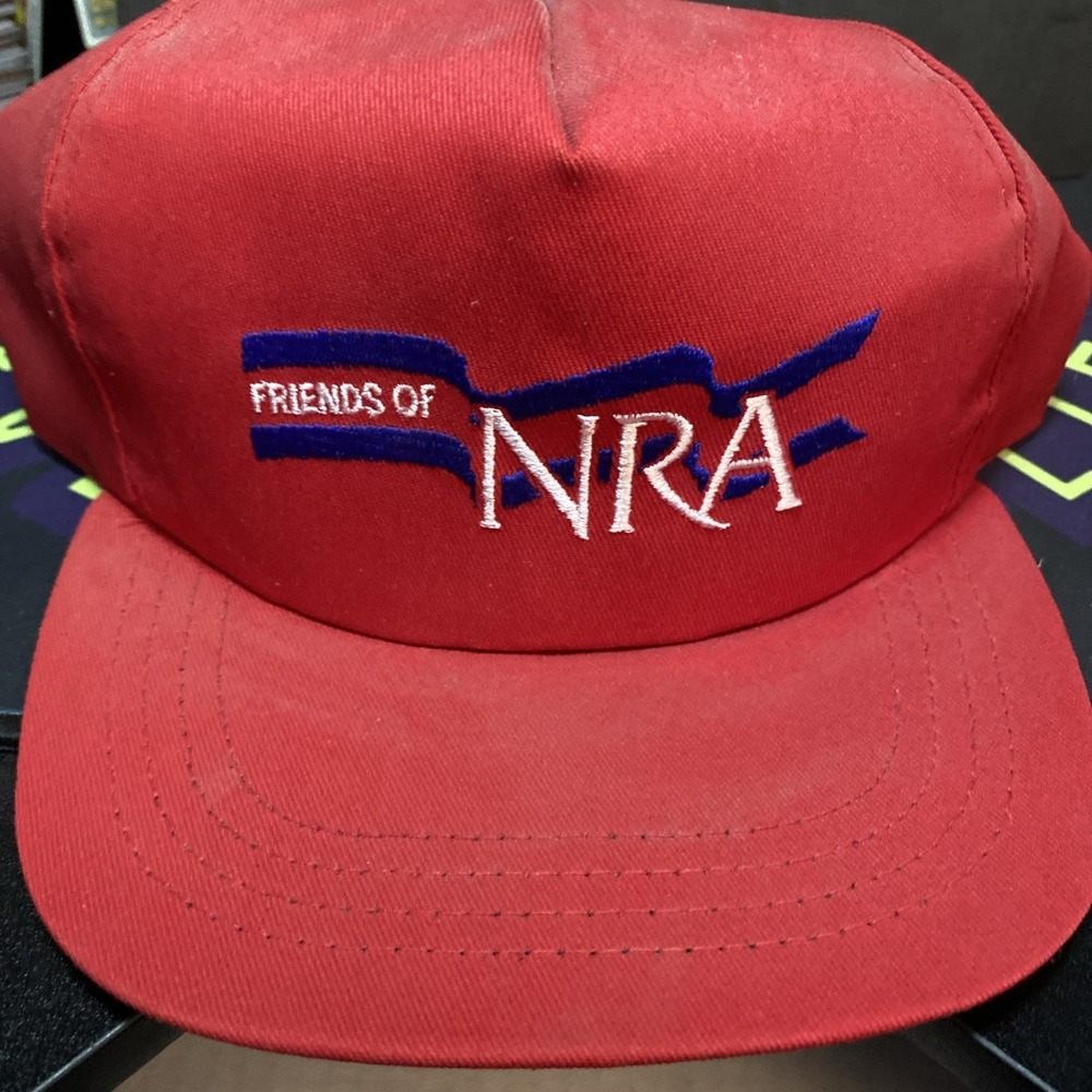 VINTAGE FRIENDS OF NRA NATIONAL RIFLE ASSOCIATION GUNS SNAPBACK RED HAT CAP E3